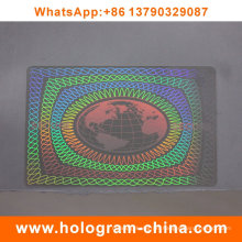 Transparent Custom Anti-Fake ID Card Overlay Hologram